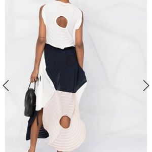 ISSEY MIYAKE LINK RING DRESS IN NEUTRAL TONES ONE SIZE